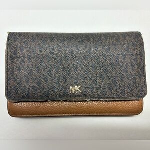 Michael Kors Black and Brown Clutch
